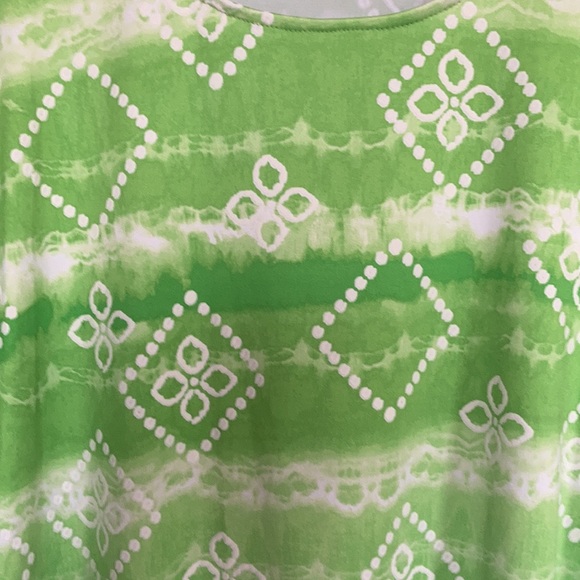 Relisted Ruby rd tie dye with floral print top w stretch size 2X - Picture 9 of 15